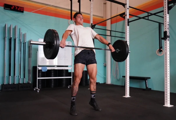 Man lifting weights